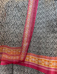 100% Pure Charmeuse Silk With Crinkle Chiffon Dupatta
