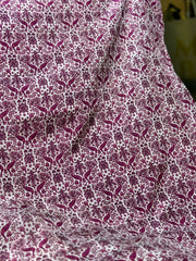 Korean Raw Silk Printed One Piece