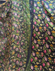 100% Pure Charmeuse Silk With Crinkle Chiffon Dupatta