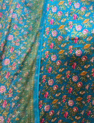100% Pure Charmeuse Silk With Crinkle Chiffon Dupatta