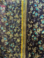 100% Pure Charmeuse Silk With Crinkle Chiffon Dupatta