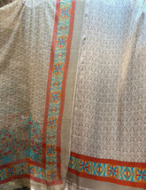 100% Pure Charmeuse Silk With Crinkle Chiffon Dupatta