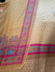 100% Pure Charmeuse Silk With Crinkle Chiffon Dupatta
