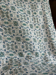 Korean Raw Silk Printed One Piece