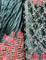Bordered Palachi Shirt And Dupatta