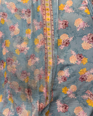 Pure China Crape 60 With Crinkle Chiffon Dupatta