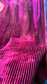 100% Pure French Kotrai Velvet with Multi Zari Base