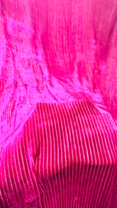 100% Pure French Kotrai Velvet with Multi Zari Base