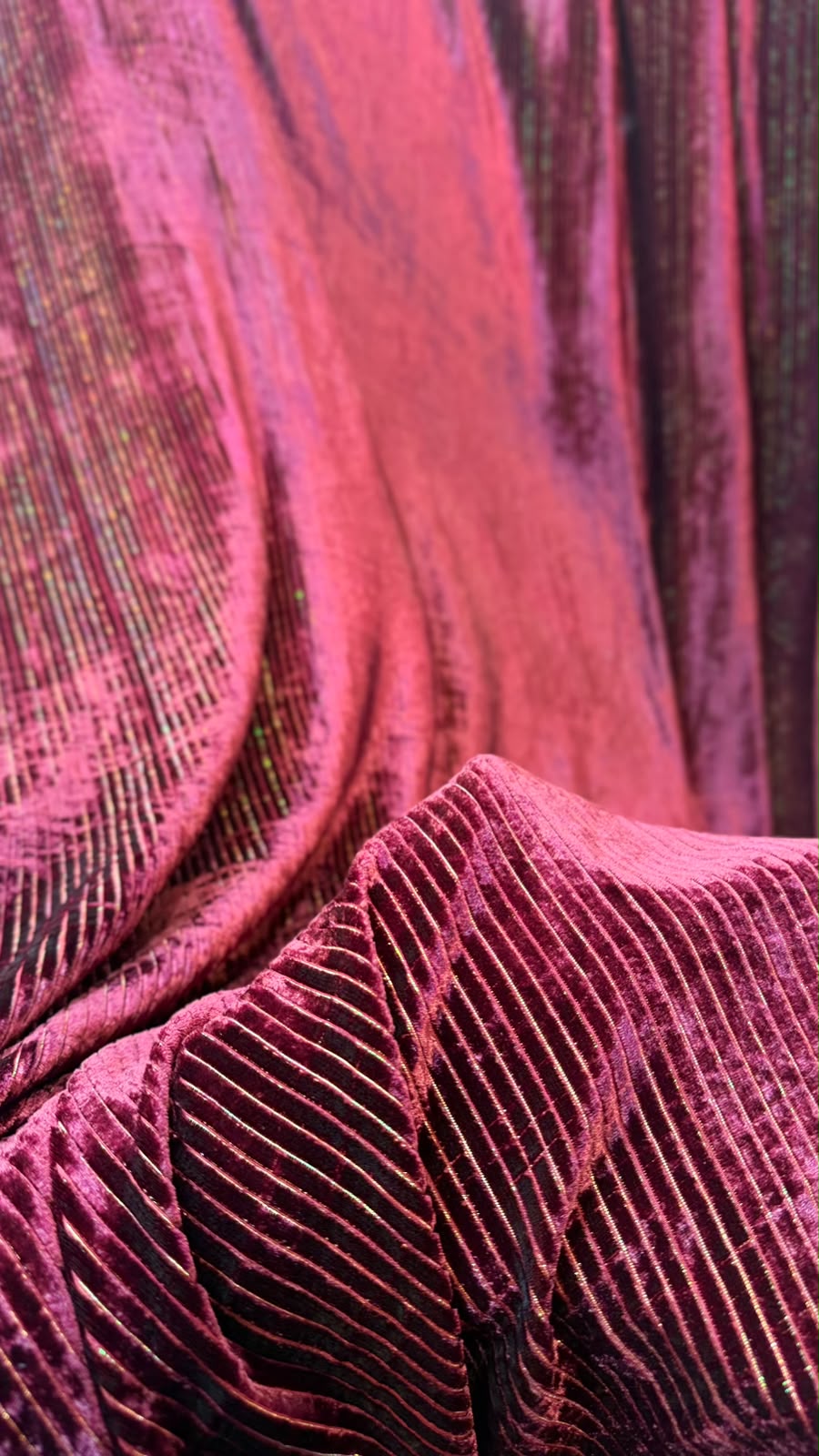 100% Pure French Kotrai Velvet with Multi Zari Base