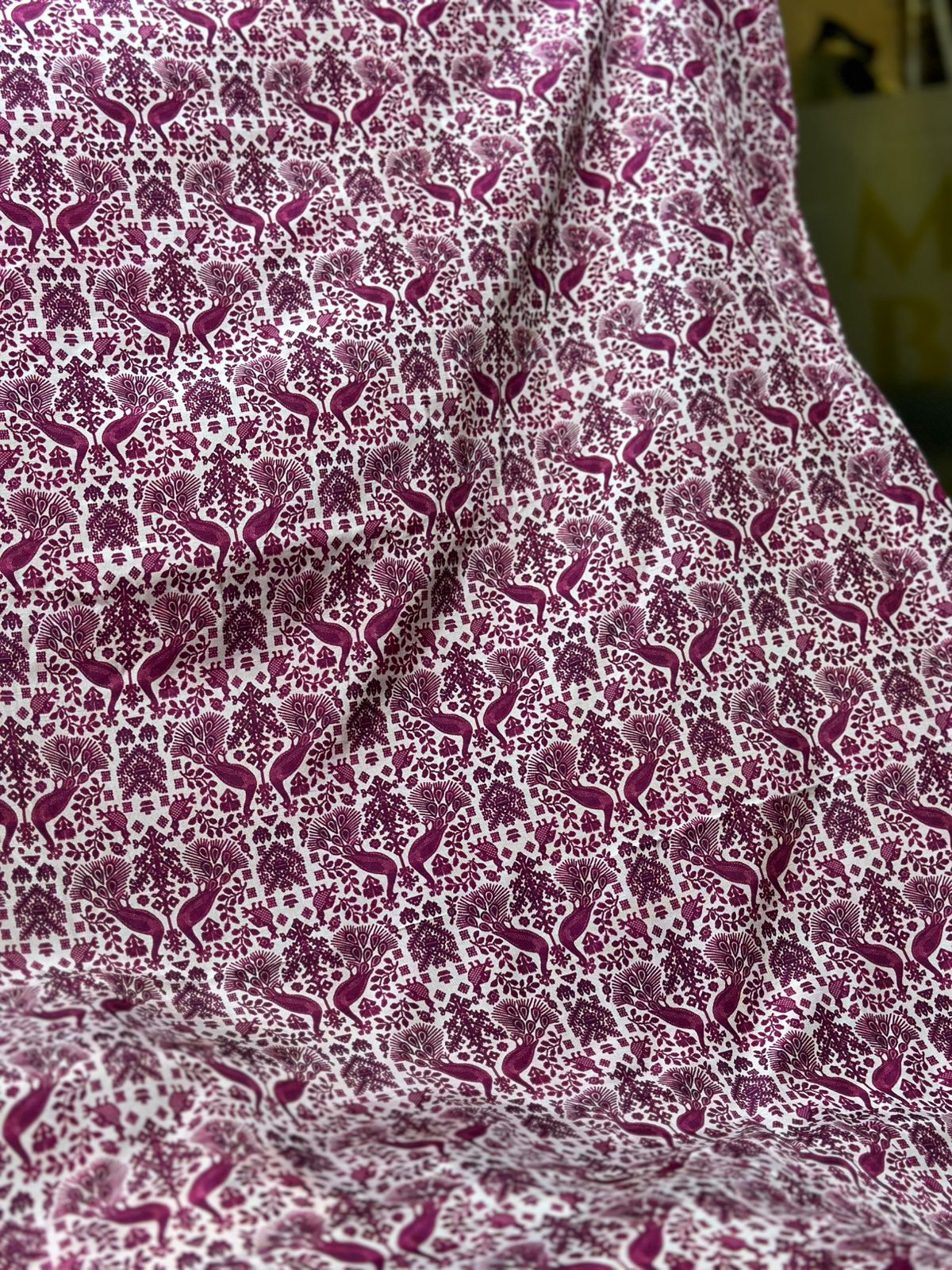 Korean Raw Silk Printed One Piece