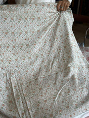 Korean Raw Silk Printed One Piece