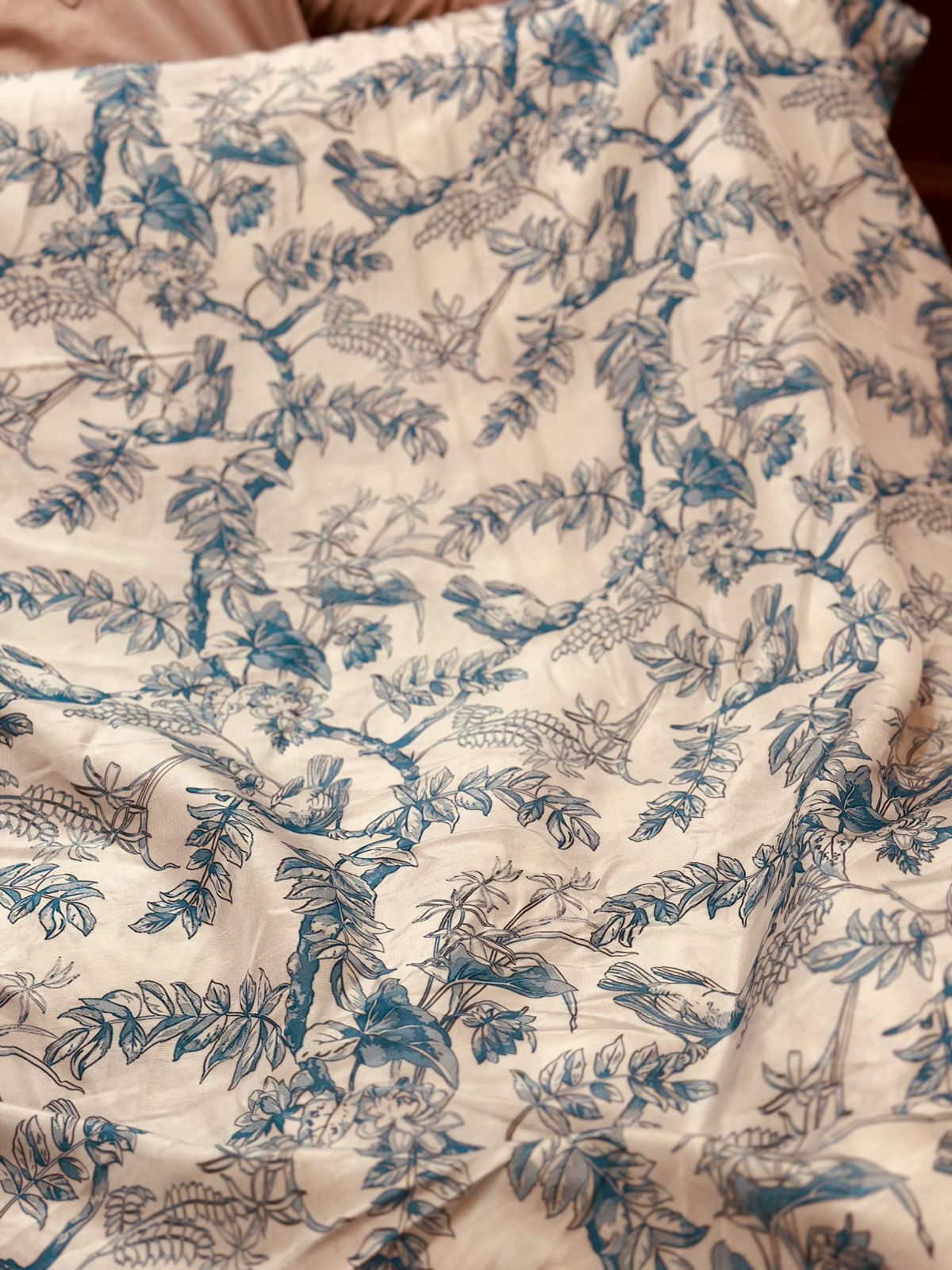 Korean Raw Silk Printed One Piece