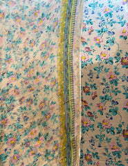 100% Pure Charmeuse Silk With Crinkle Chiffon Dupatta