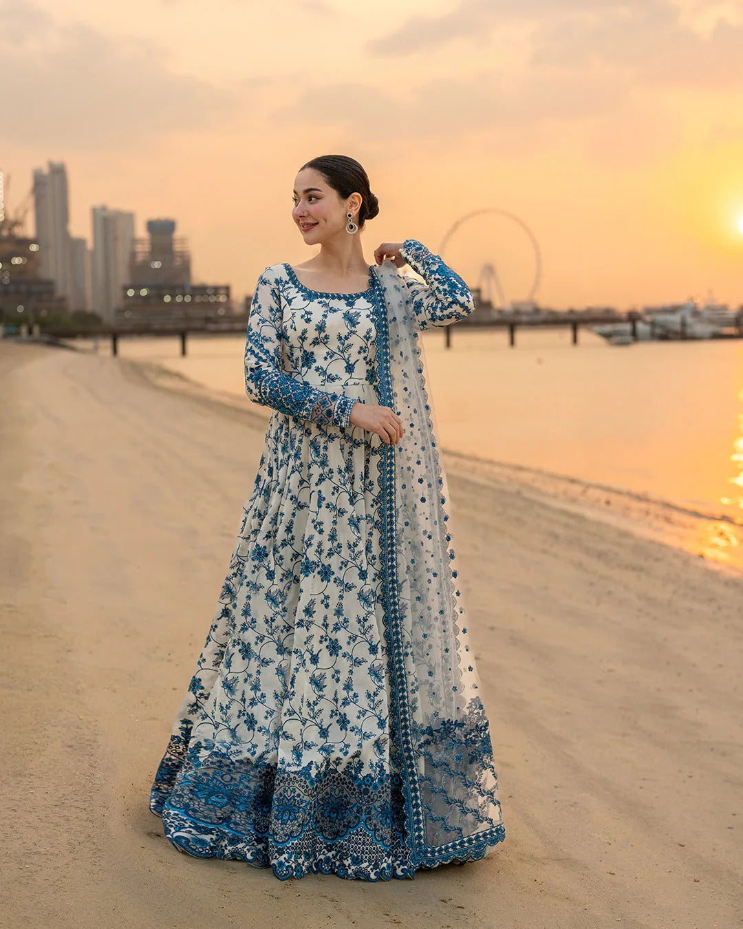 Pure Raw Silk Shirt & Chiffon Dupatta