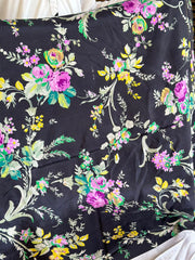 Korean Raw Silk Printed One Piece
