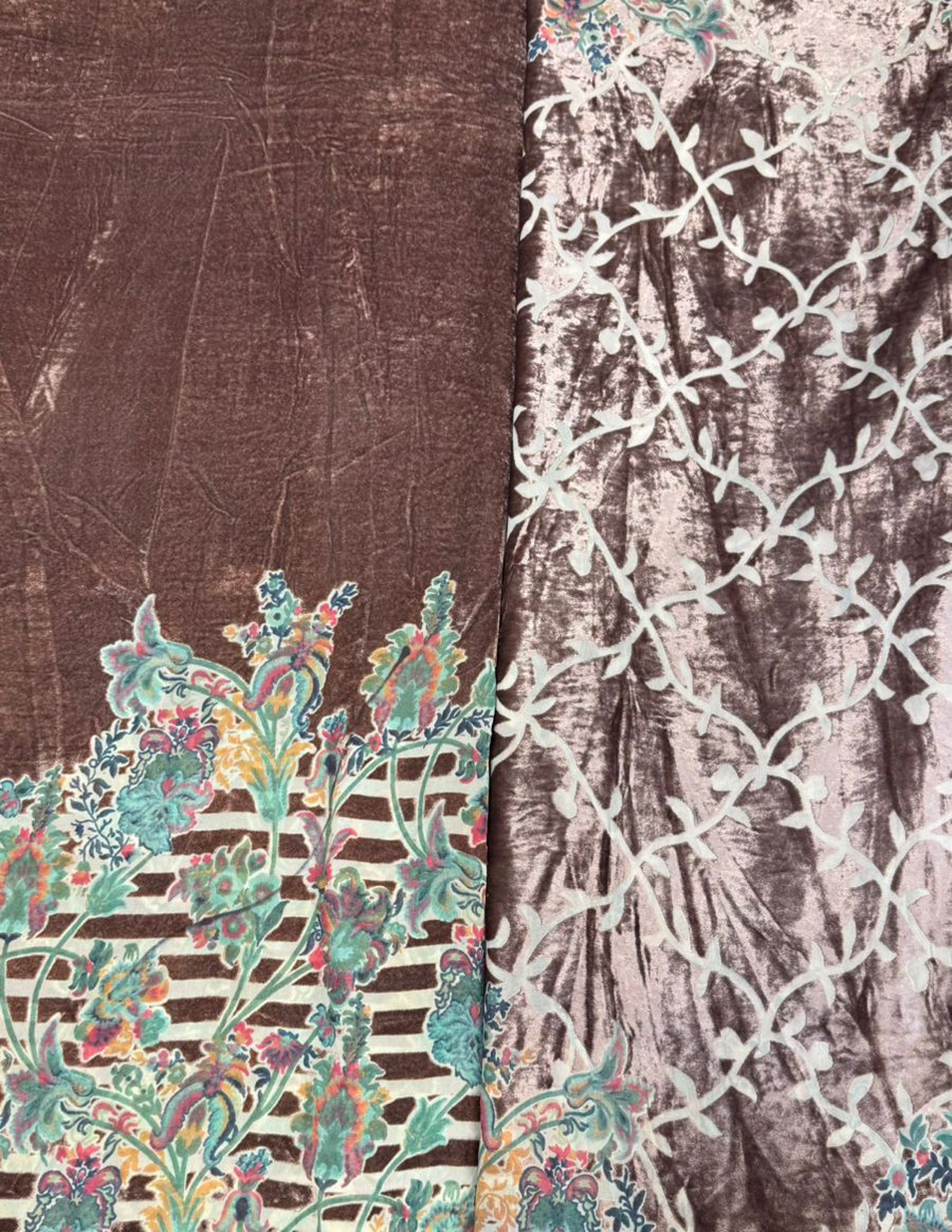 Bordered Palachi Shirt And Dupatta