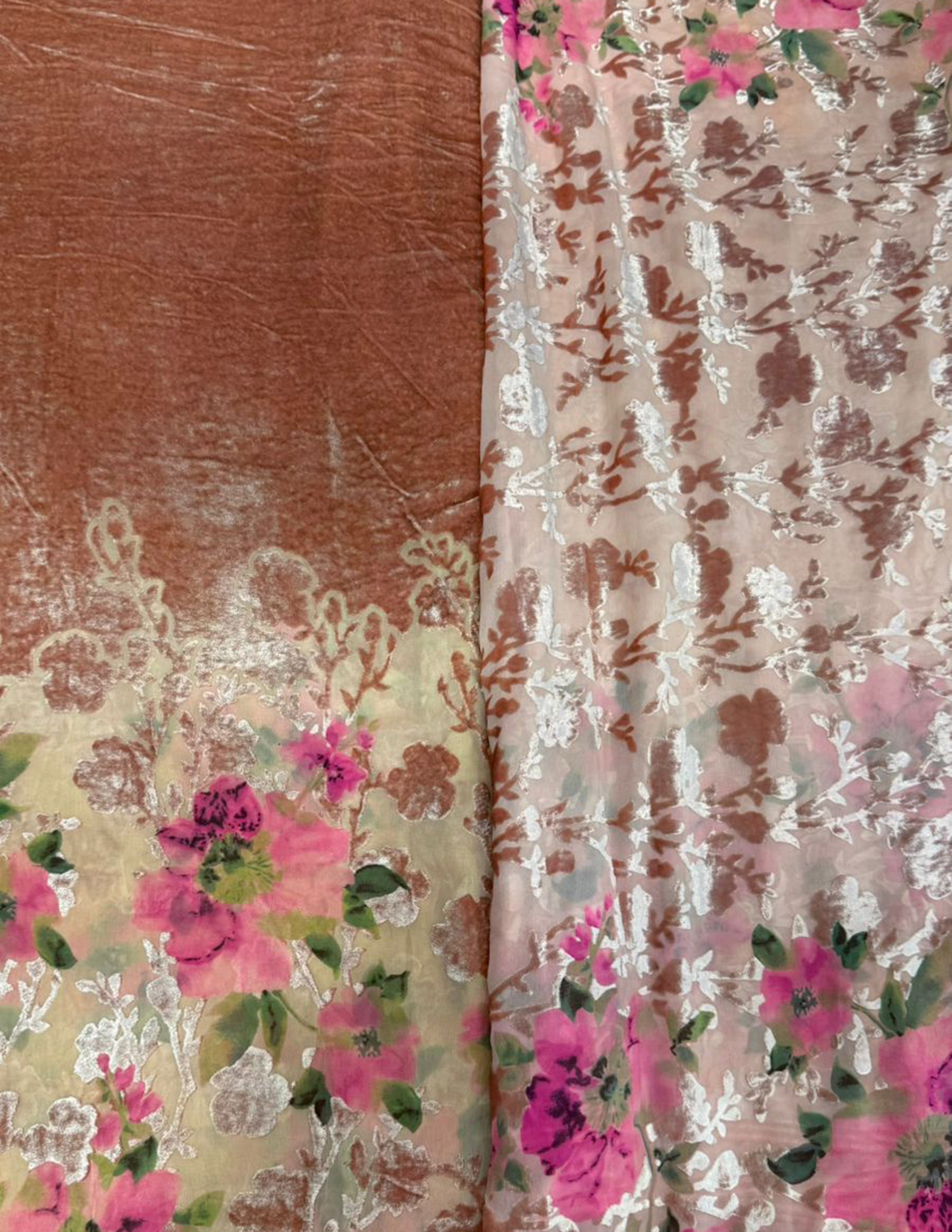 Bordered Palachi Shirt And Dupatta