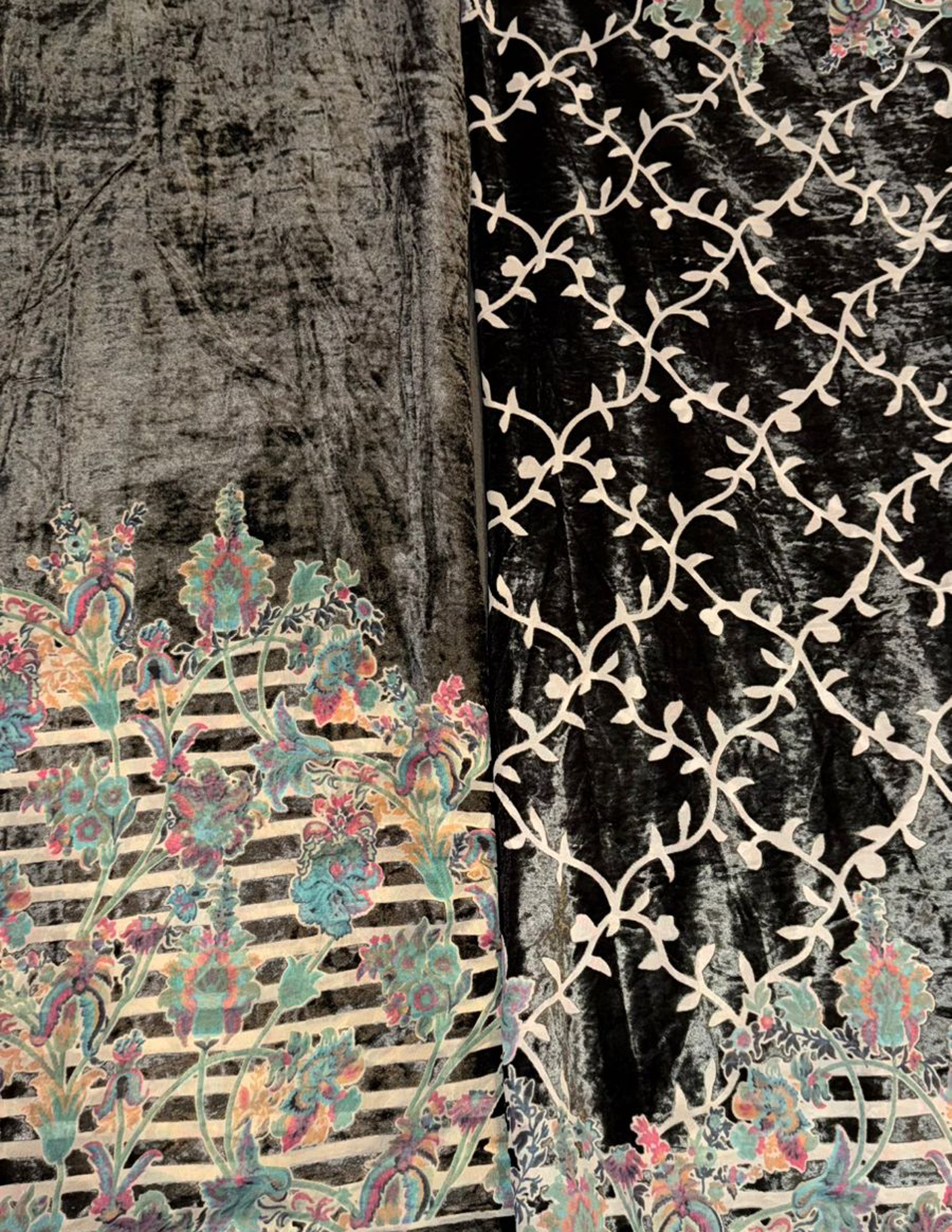 Bordered Palachi Shirt And Dupatta