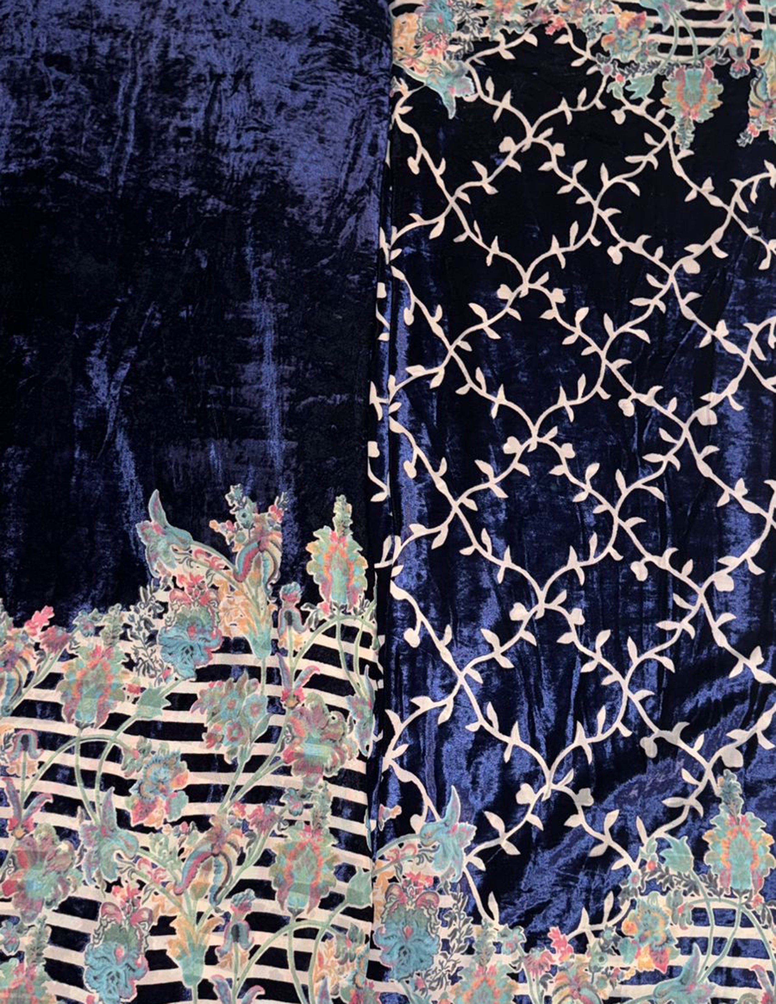 Bordered Palachi Shirt And Dupatta