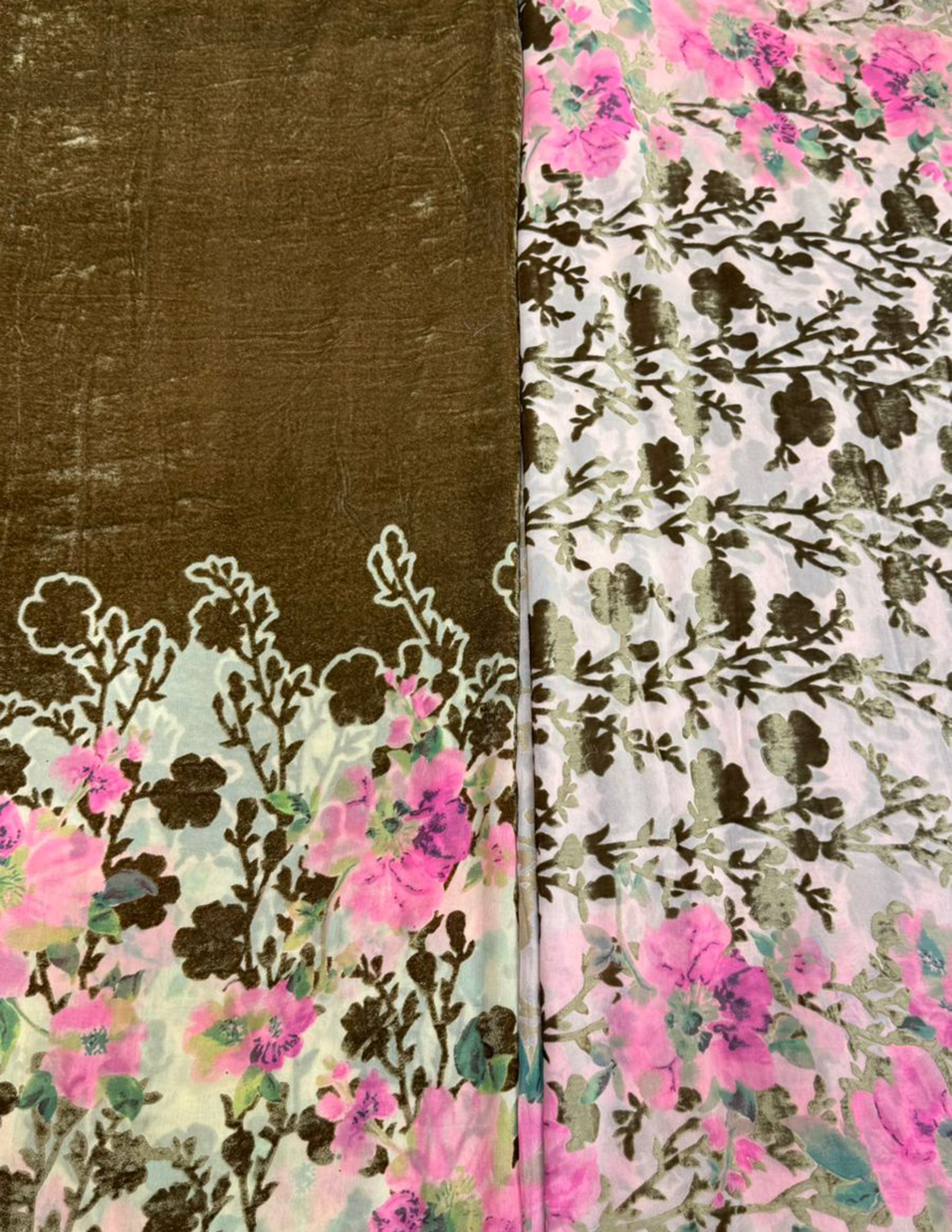 Bordered Palachi Shirt And Dupatta