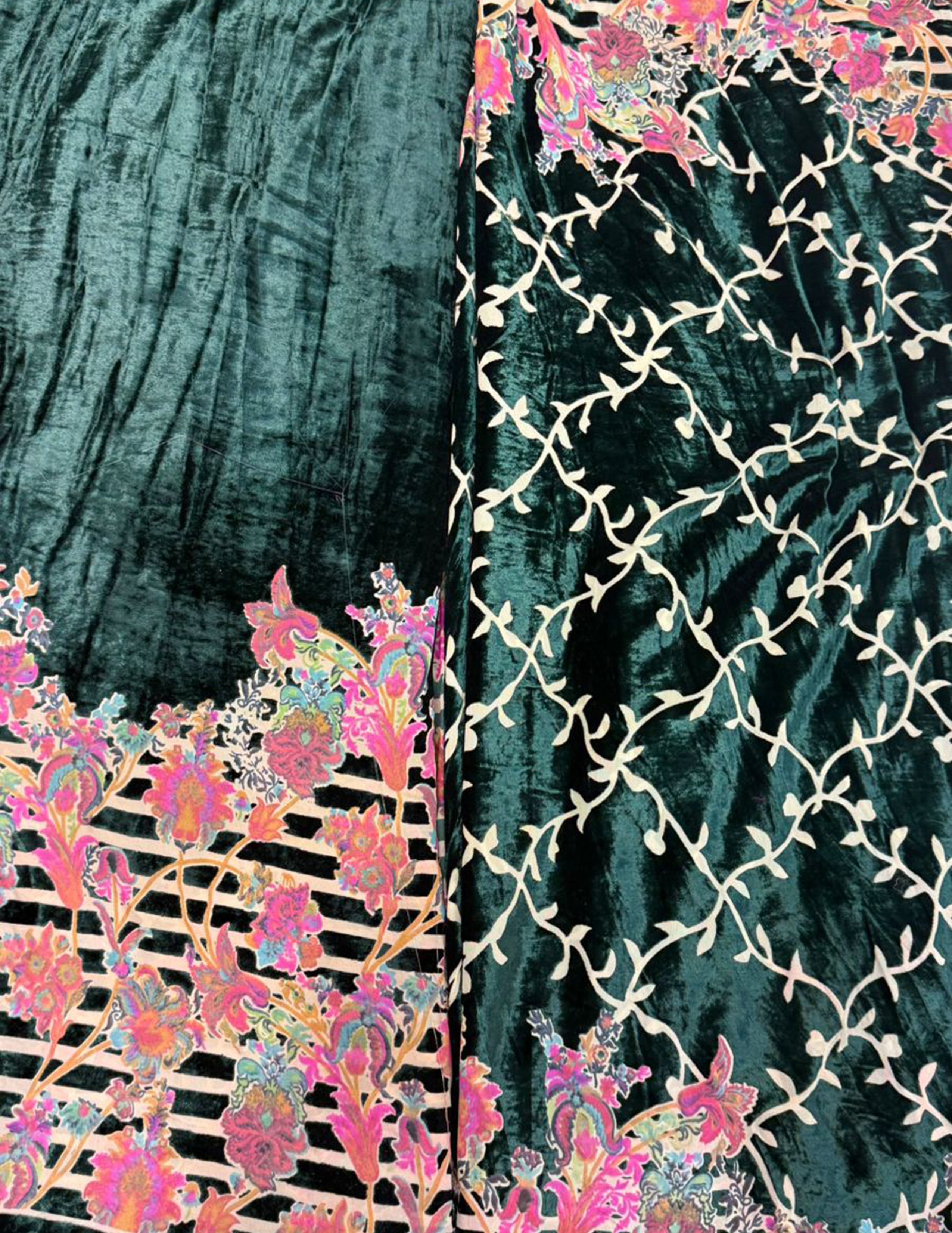 Bordered Palachi Shirt And Dupatta