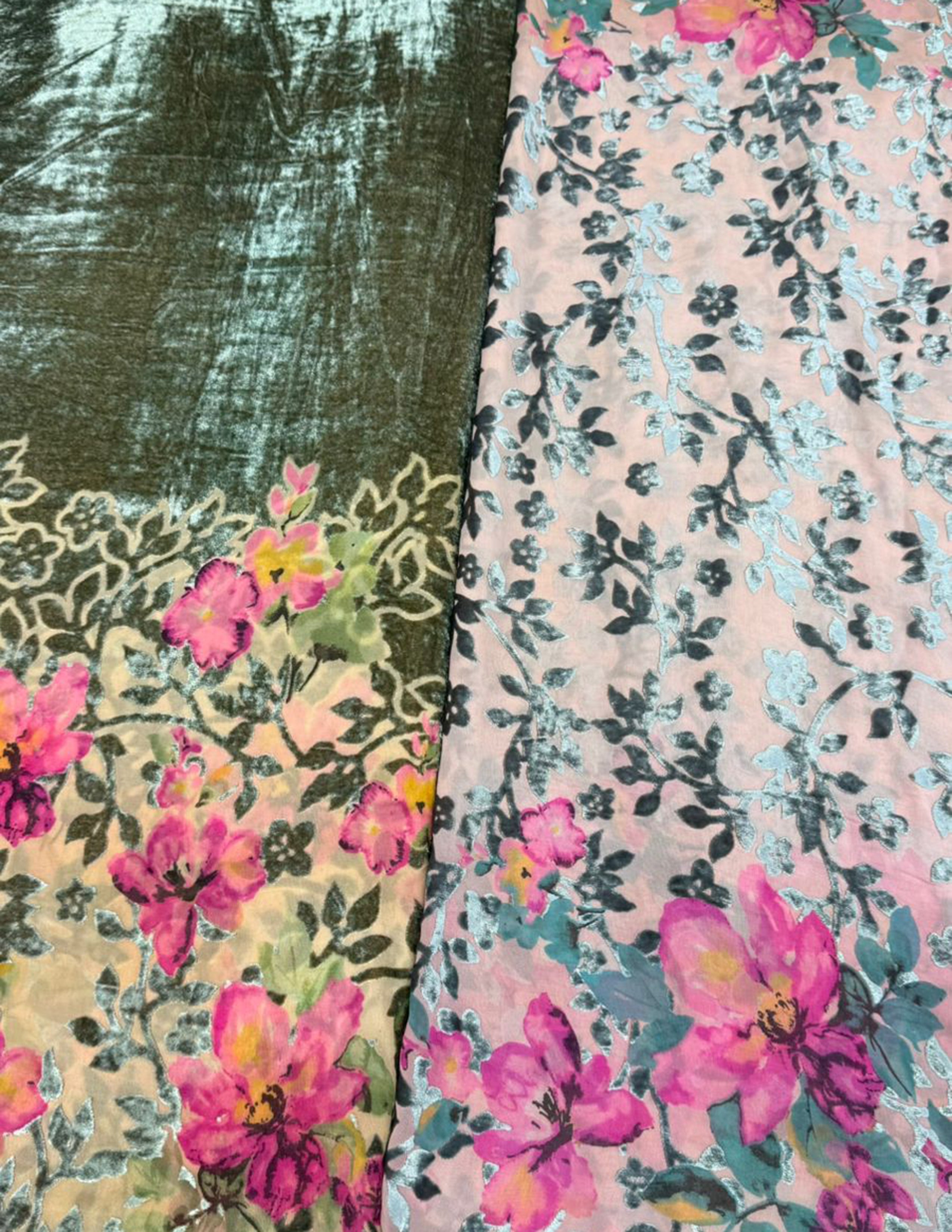 Bordered Palachi Shirt And Dupatta