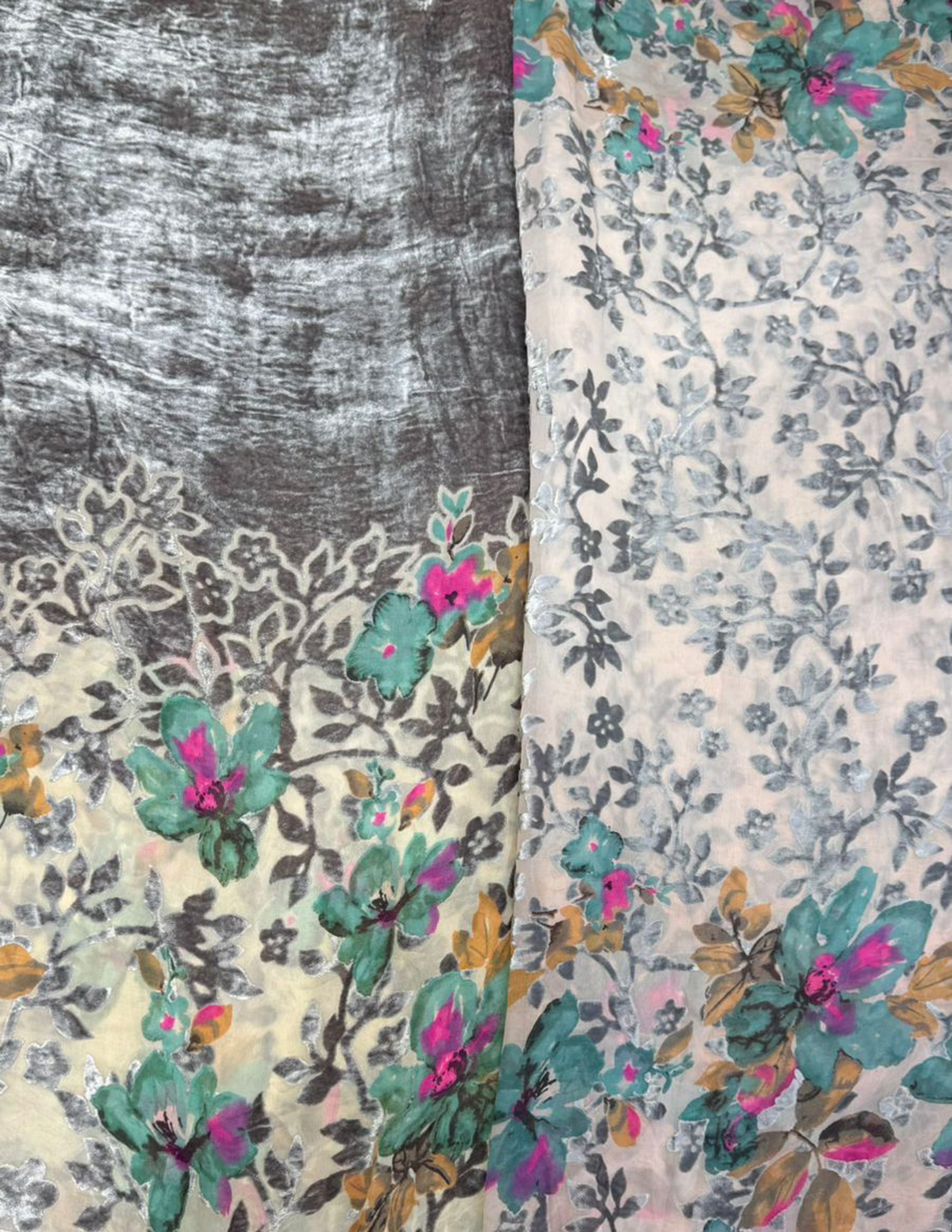 Bordered Palachi Shirt And Dupatta