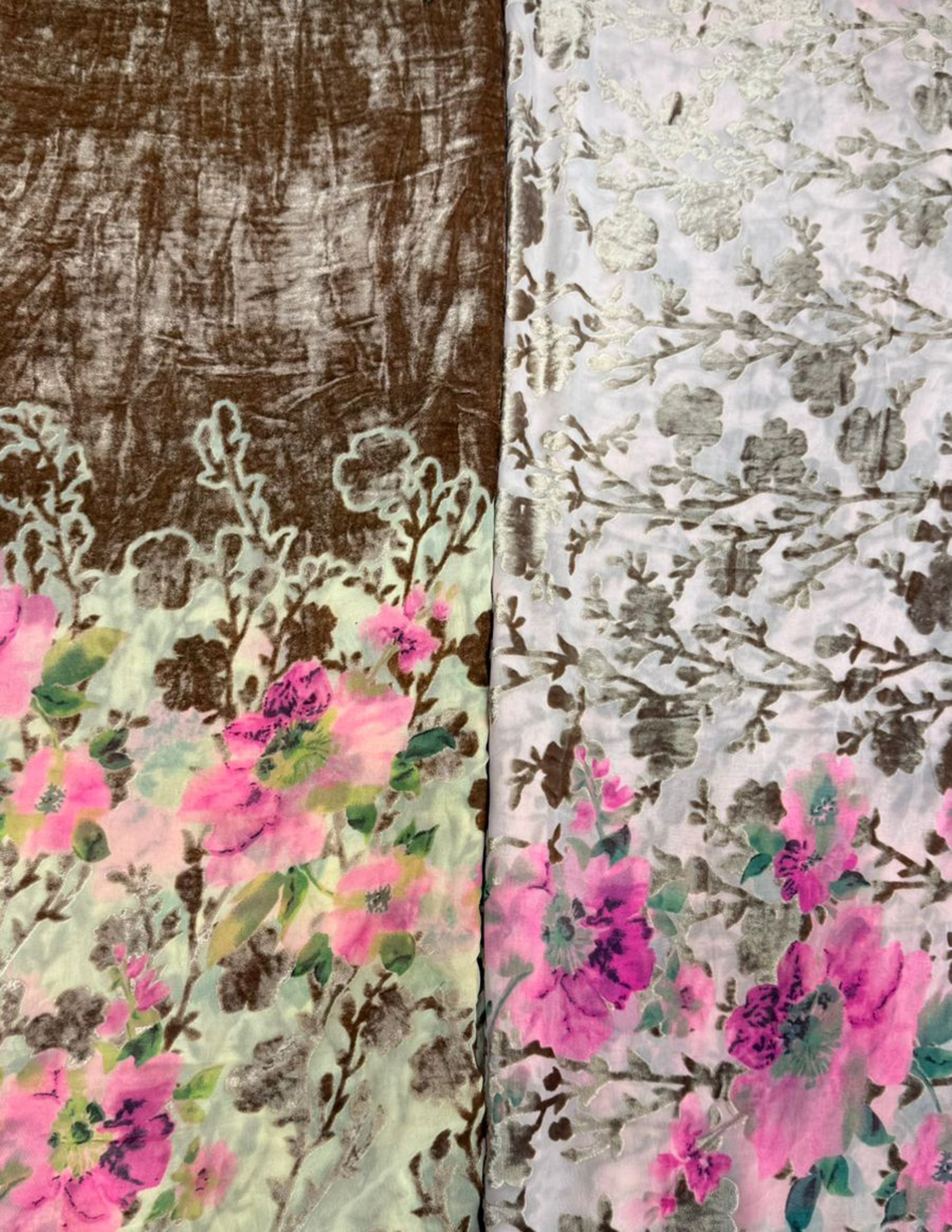 Bordered Palachi Shirt And Dupatta