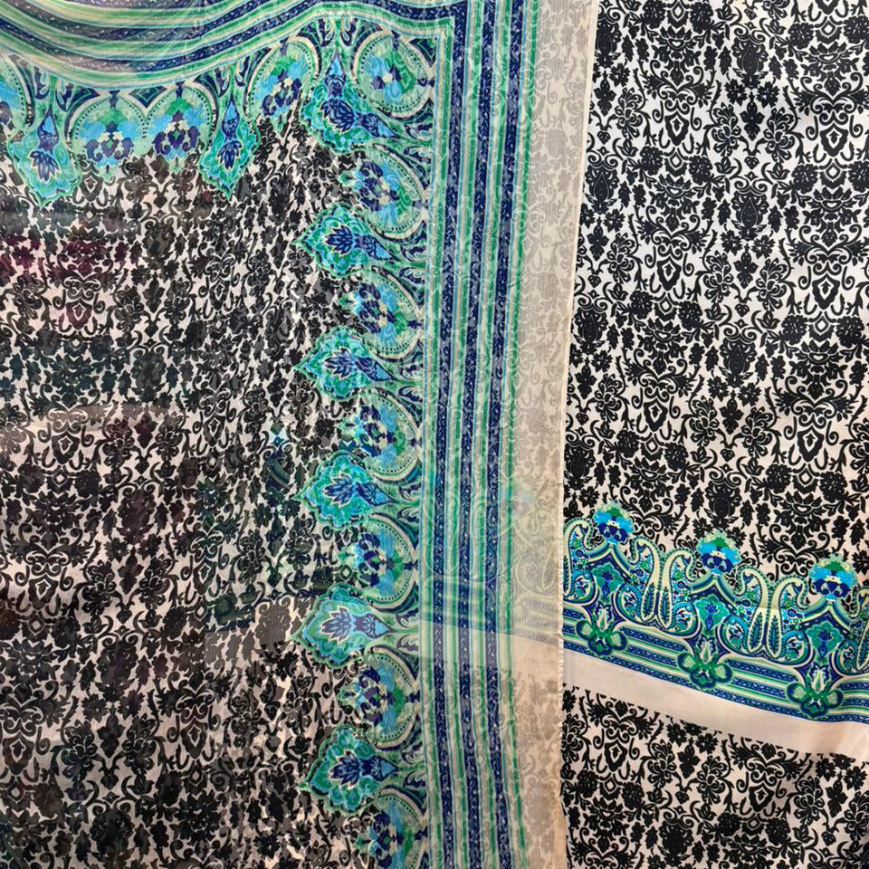 Pure Raw Silk 60g Shirt With Pure Chiffon Dupatta
