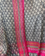 Pure China Crape 60 With Crinkle Chiffon Dupatta