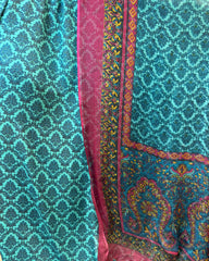 Pure China Crape 60 With Crinkle Chiffon Dupatta
