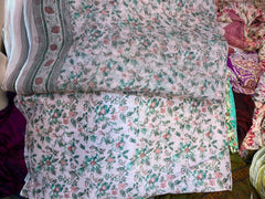 Pure Raw Silk Shirt With Printed Chiffon Dupatta