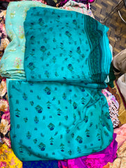 Pure Crape With Chiffon Dupatta