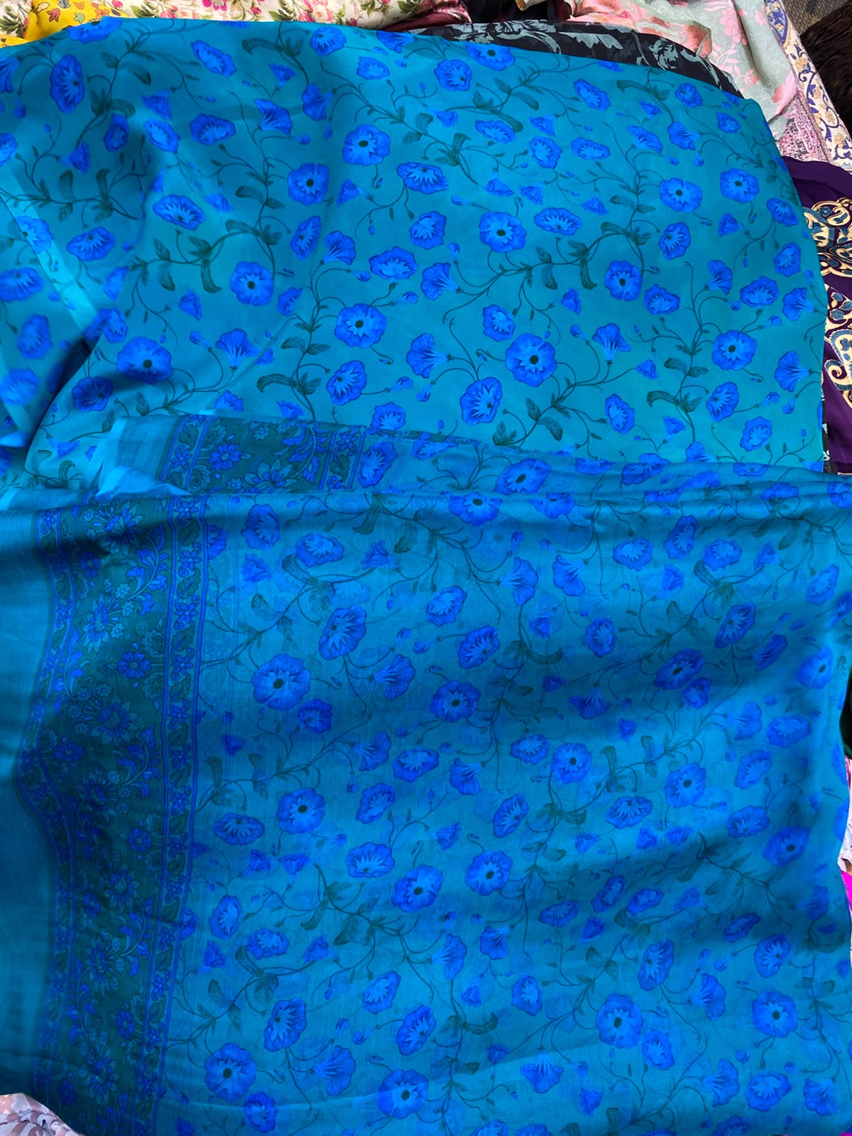 Pure Crape With Chiffon Dupatta