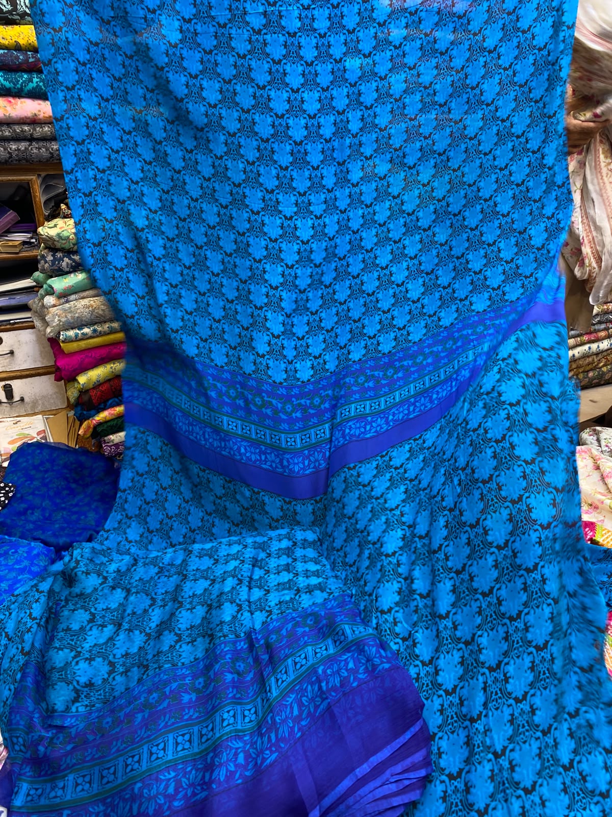 Pure Crape With Chiffon Dupatta