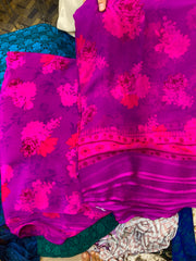 Pure Crape With Chiffon Dupatta