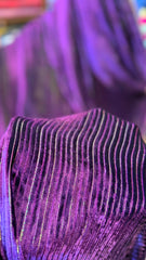 100% Pure French Kotrai Velvet with Multi Zari Base