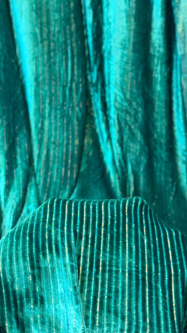 100% Pure French Kotrai Velvet with Multi Zari Base