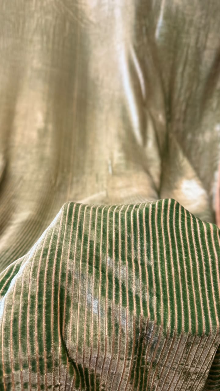 100% Pure French Kotrai Velvet with Multi Zari Base