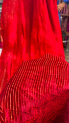 100% Pure French Kotrai Velvet with Multi Zari Base