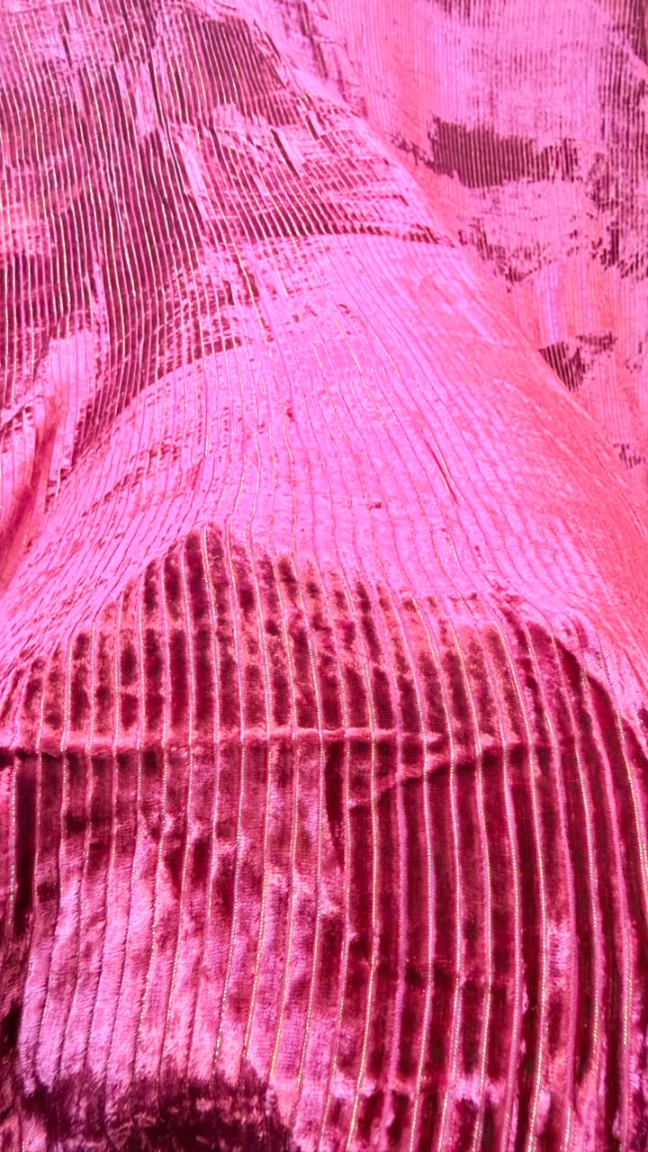 100% Pure French Kotrai Velvet with Multi Zari Base