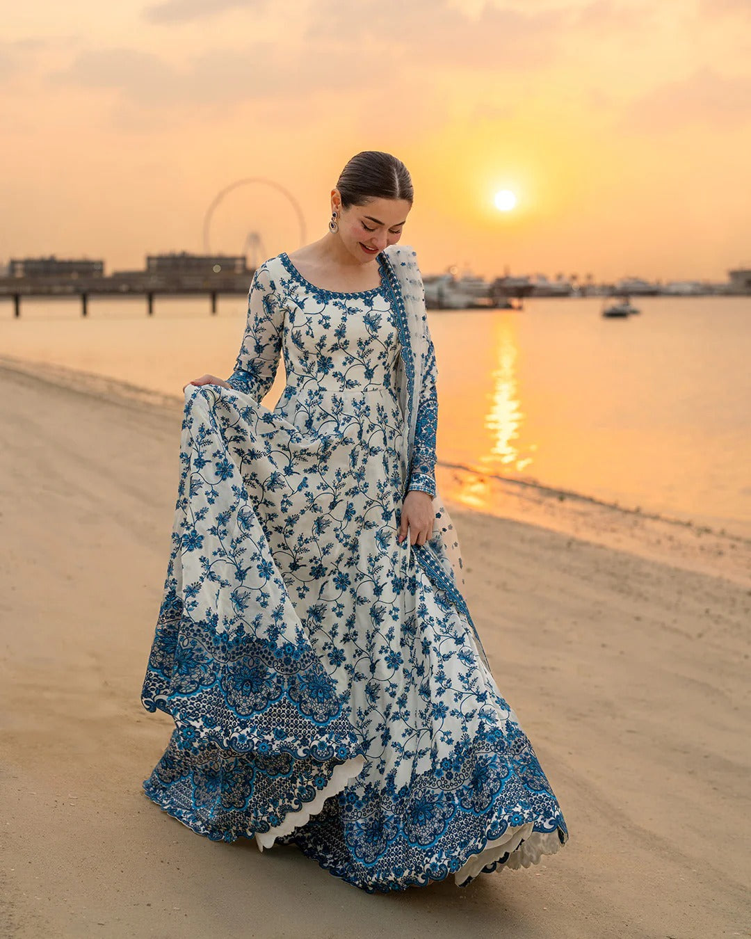 Pure Raw Silk Shirt & Chiffon Dupatta