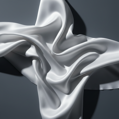 White Silk Fabric Artistic